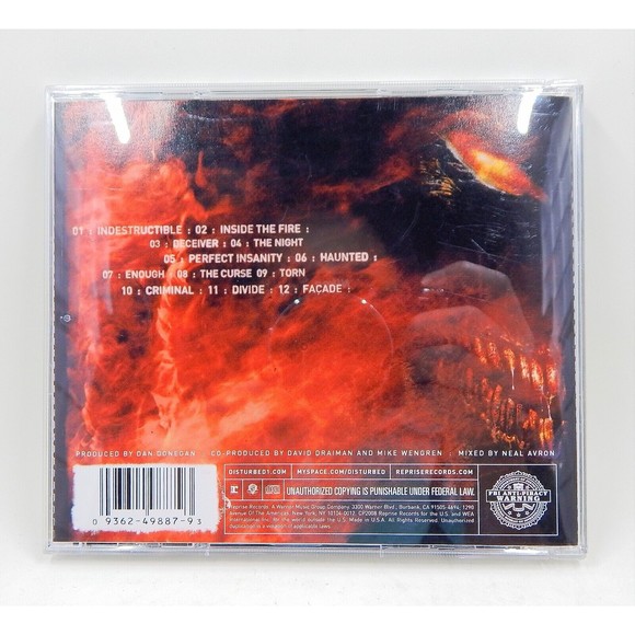 Disturbed - Indestructible/Reprise Records 2008 CD Used 12 Tracks - Picture 2 of 12
